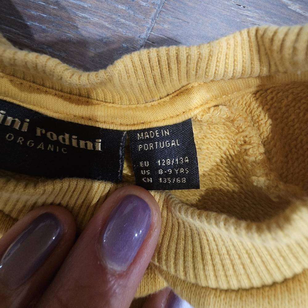 Mini Rodini Yellow Long Sleeve Tee